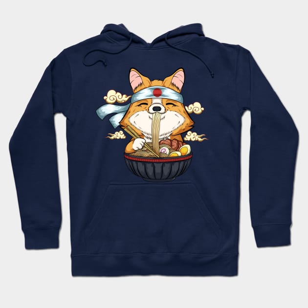 Chinese food  corgi lover noodles lovers Hoodie by the house of parodies